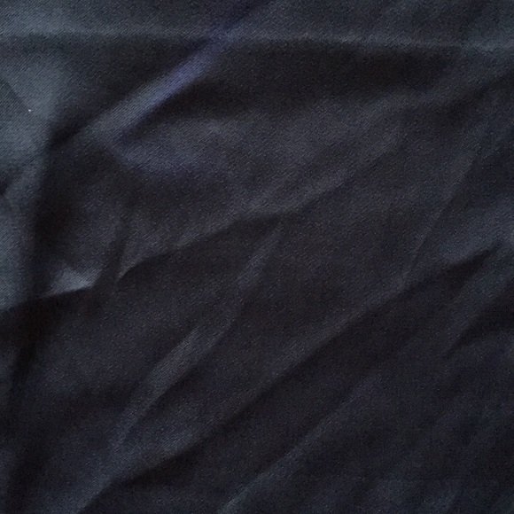 ZARA Basic • Navy Dress Ruffle Tie Long Sleeves - Picture 7 of 7